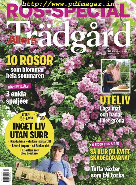 Allers Tradgard – juli 2019 Cover