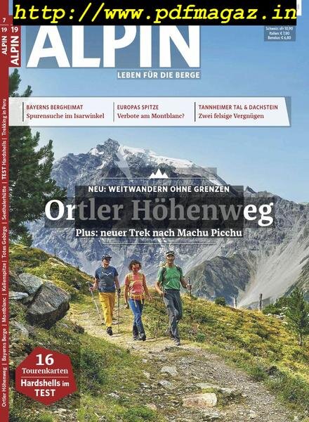 Alpin – Juli 2019 Cover
