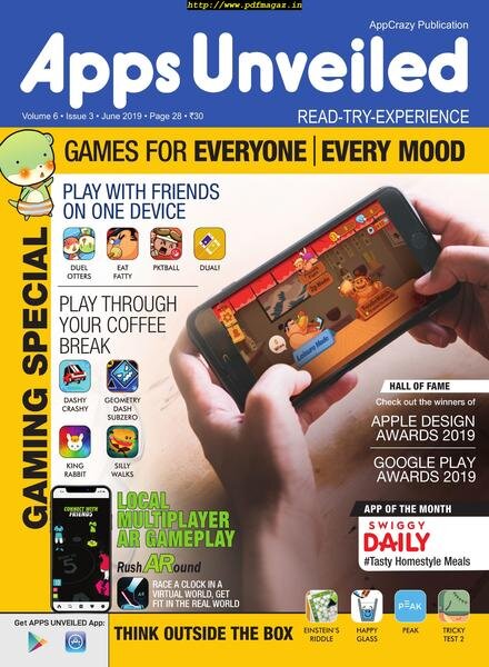 Apps Unveiled – July 2019 Cover