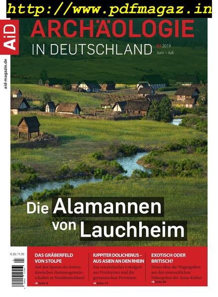 Archaologie in Germany – Juni-Juli 2019 Cover
