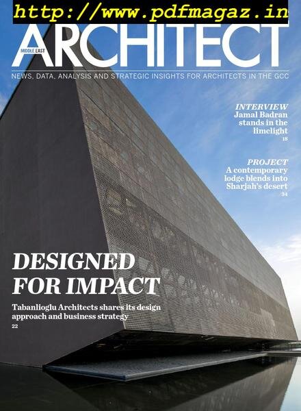 Architect Middle East – June 2019 Cover
