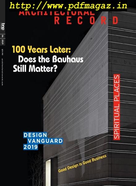 Architectural Record – June 2019 Cover
