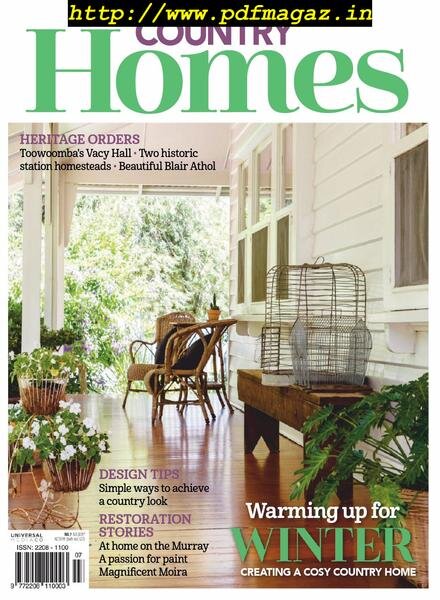 Australian Country Homes – June 2019 Cover