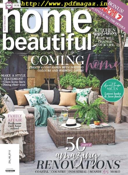 Australian Home Beautiful – July 2019 Cover