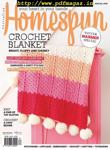 Australian Homespun – June 2019 Cover