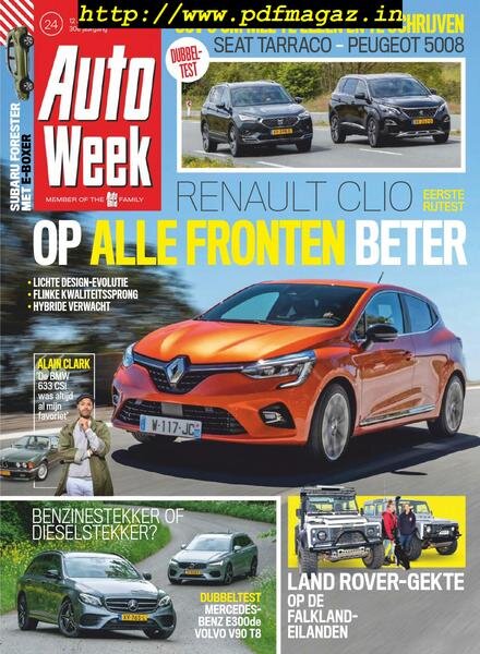 AutoWeek Netherlands – 12 juni 2019 Cover