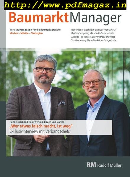 baumarktmanager – Mai 2019 Cover