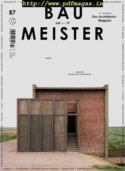 Baumeister – Juli 2019 Cover