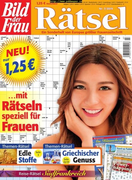 Bild der Frau Ratsel – Juli 2019 Cover