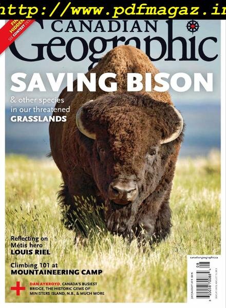 Canadian Geographic – July-August 2019 Cover