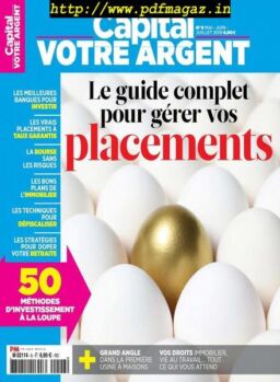 Capital Votre Argent – Mai-Juillet 2019