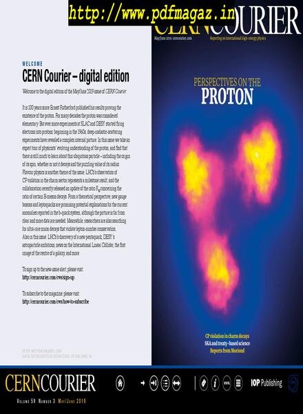 CERN Courier – May-June 2019 Cover