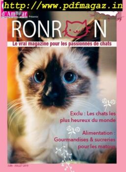 Chats d’Amour – juin 2019
