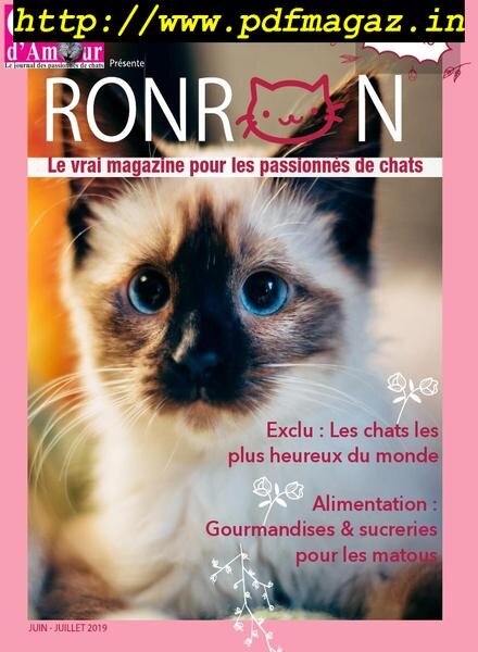 Chats d’Amour – juin 2019 Cover