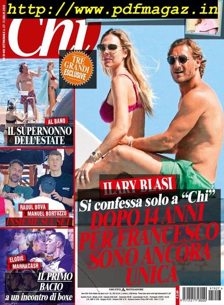 Chi – 3 Luglio 2019 Cover