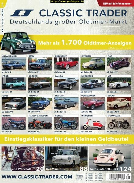 Classic Trader – Juli 2019 Cover