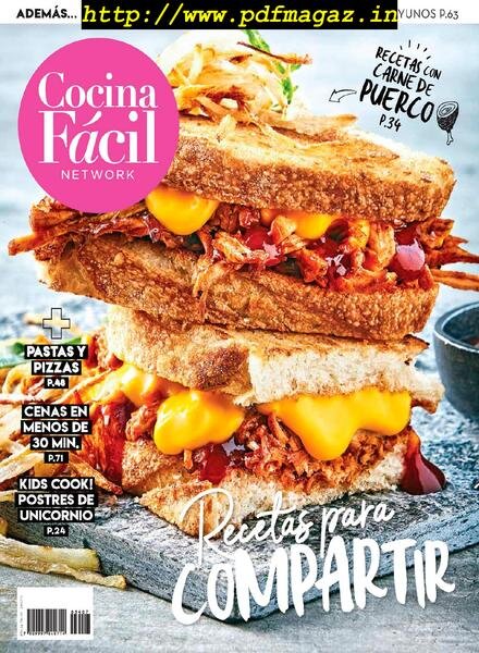 Cocina Facil – julio 2019 Cover