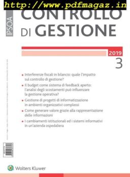 Controllo di gestione – Maggio 2019