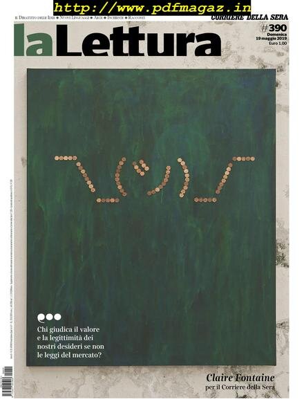 Corriere della Sera La Lettura – 19 maggio 2019 Cover
