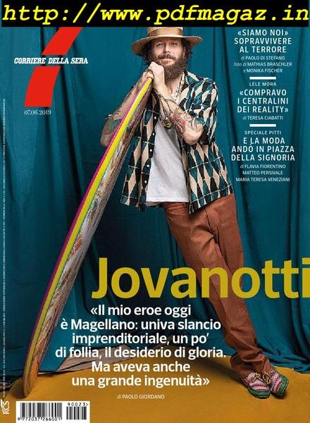 Corriere della Sera Sette – 07 giugno 2019 Cover