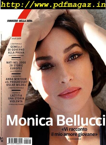 Corriere della Sera Sette – 24 maggio 2019 Cover