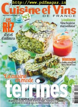 Cuisine et Vins de France – mai 2019