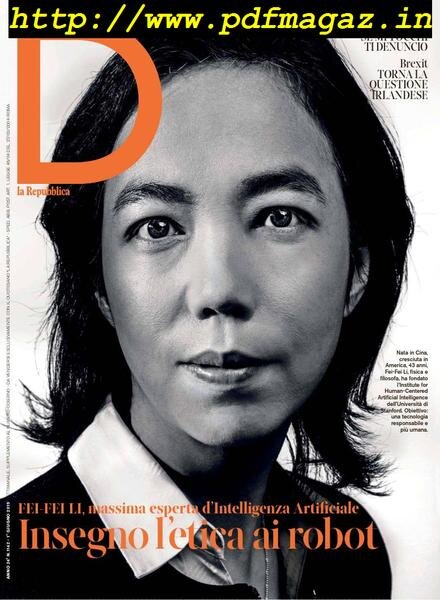 D la Repubblica – 01 giugno 2019 Cover