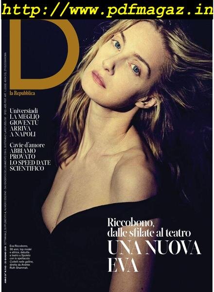 D la Repubblica – 22 giugno 2019 Cover