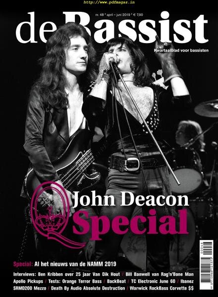 De Bassist – april 2019 Cover