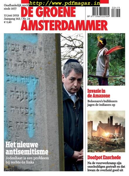De Groene Amsterdammer – 14 juni 2019 Cover