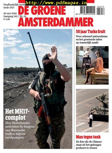 De Groene Amsterdammer – 31 mei 2019 Cover