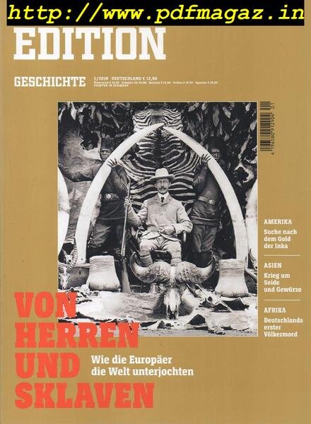 Der Spiegel Geschichte – Nr 1, 2019 Cover