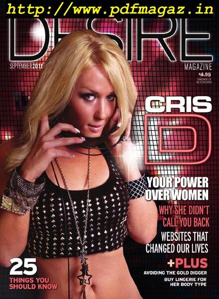 Desire Magazine – September 2011 Cover