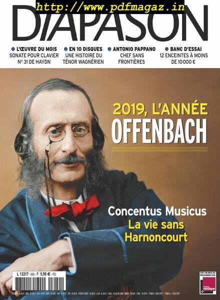 Diapason – juin 2019 Cover
