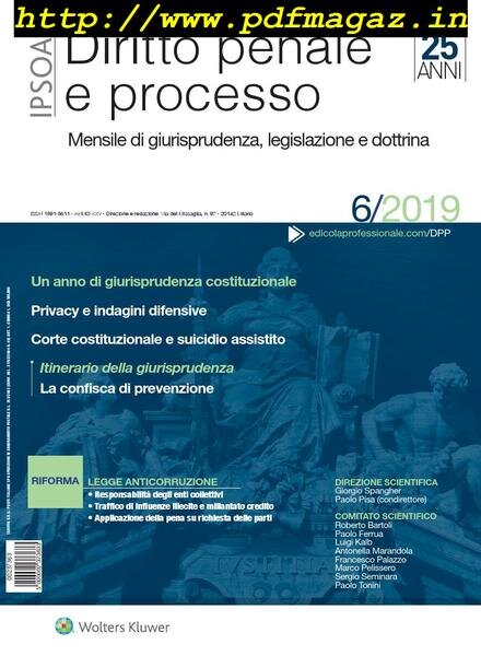 Diritto Penale e Processo – Giugno 2019 Cover