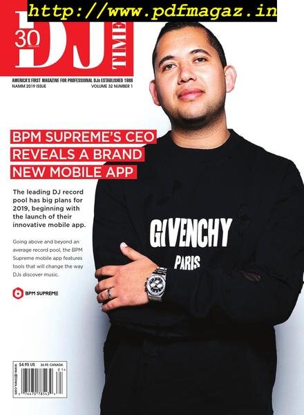 DJ Times – Volume 32, – Nr 1, 2019 Cover