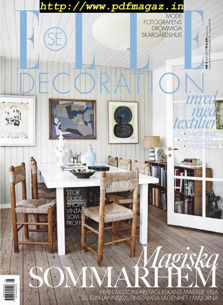 Elle Decoration Sweden – June 2019 Cover