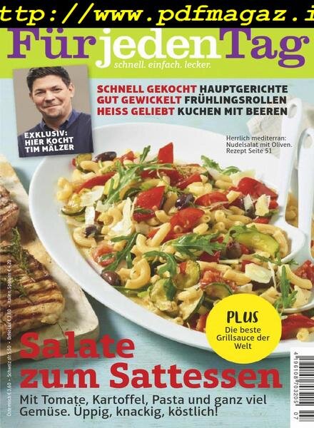 Essen & Trinken Fur jeden Tag – Juli 2019 Cover