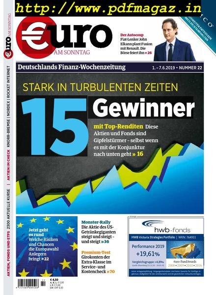Euro am Sonntag – 01 Juni 2019 Cover
