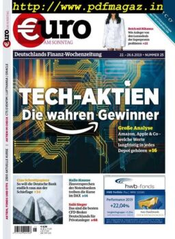 Euro am Sonntag – 22 Juni 2019