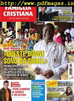 Famiglia Cristiana – 26 Maggio 2019