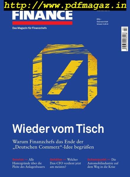 Finance – Mai-Juni 2019 Cover
