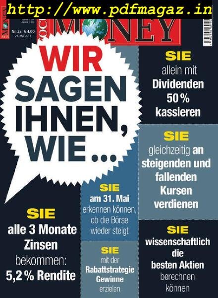 Focus Money – 29 Mai 2019 Cover