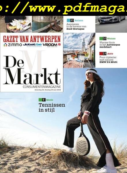 Gazet van Antwerpen De Markt – 22 juni 2019 Cover