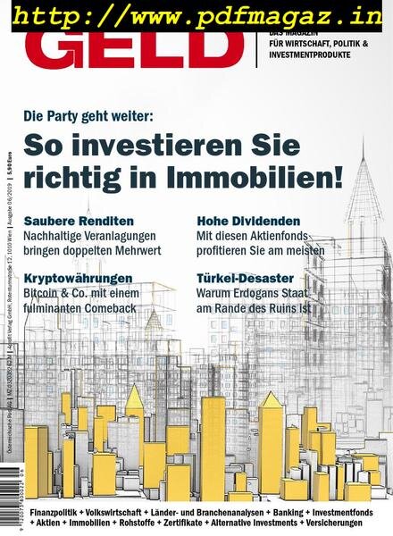 GELD Magazin – Juni 2019 Cover