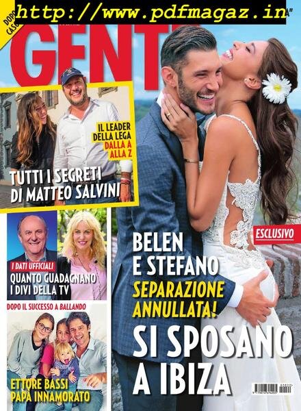 Gente Italia – 08 giugno 2019 Cover