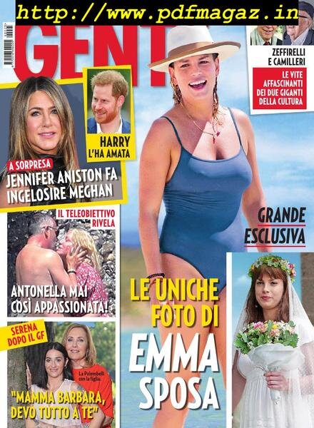 Gente Italia – 29 giugno 2019 Cover