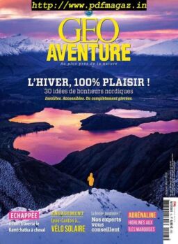 Geo Aventure – Janvier-Mars 2019