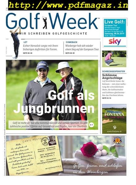Golf Week – Juni 2019 Cover