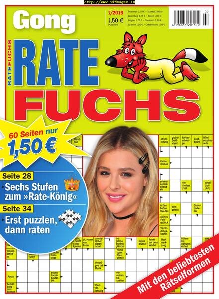 Gong Ratefuchs – Juli 2019 Cover